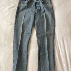 Agolde Light Blue Button-Fly Jeans